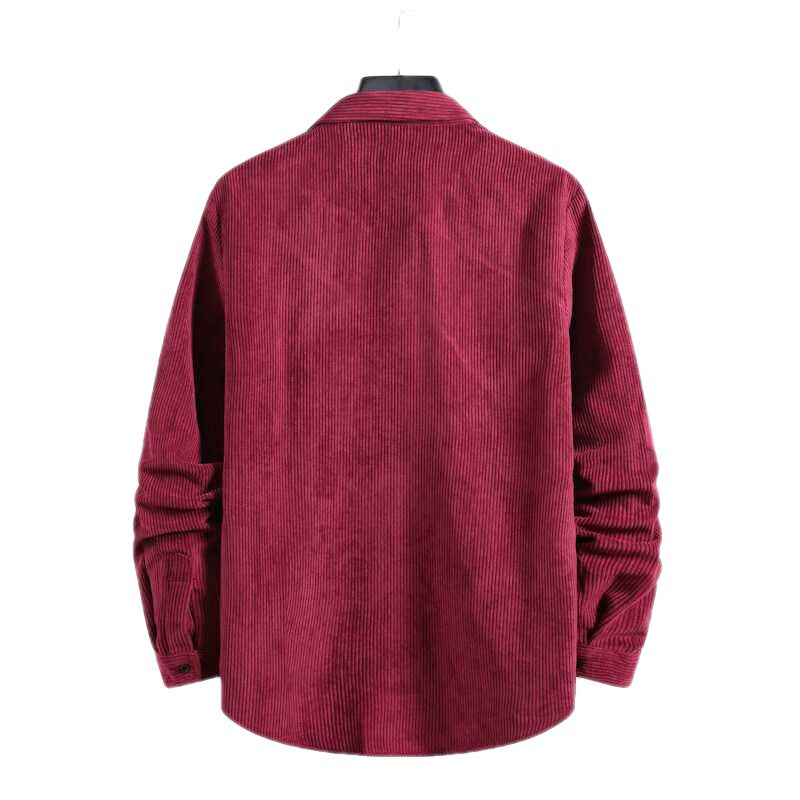 Men's Corduroy Long-sleeved Shirt