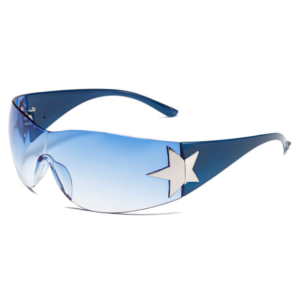 Women's Fashion Five-pointed Star Rimless Sunglasses