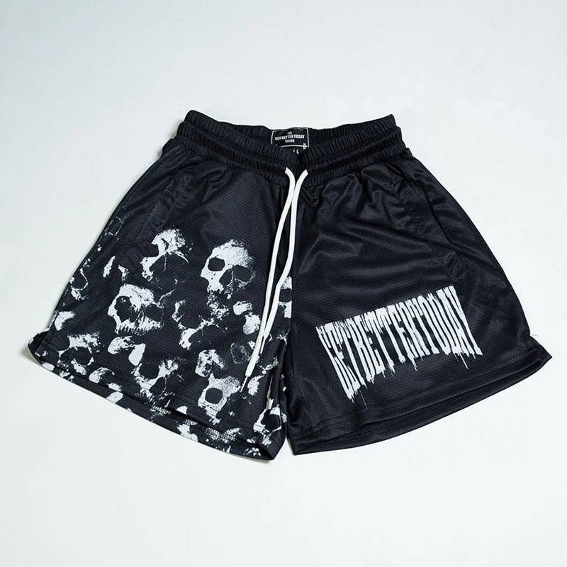 Get Better Today Mesh Shorts Gym Basketball Running GBT Y2k Oversized Men Clothing The GBT Brand Designer Workout Shorts