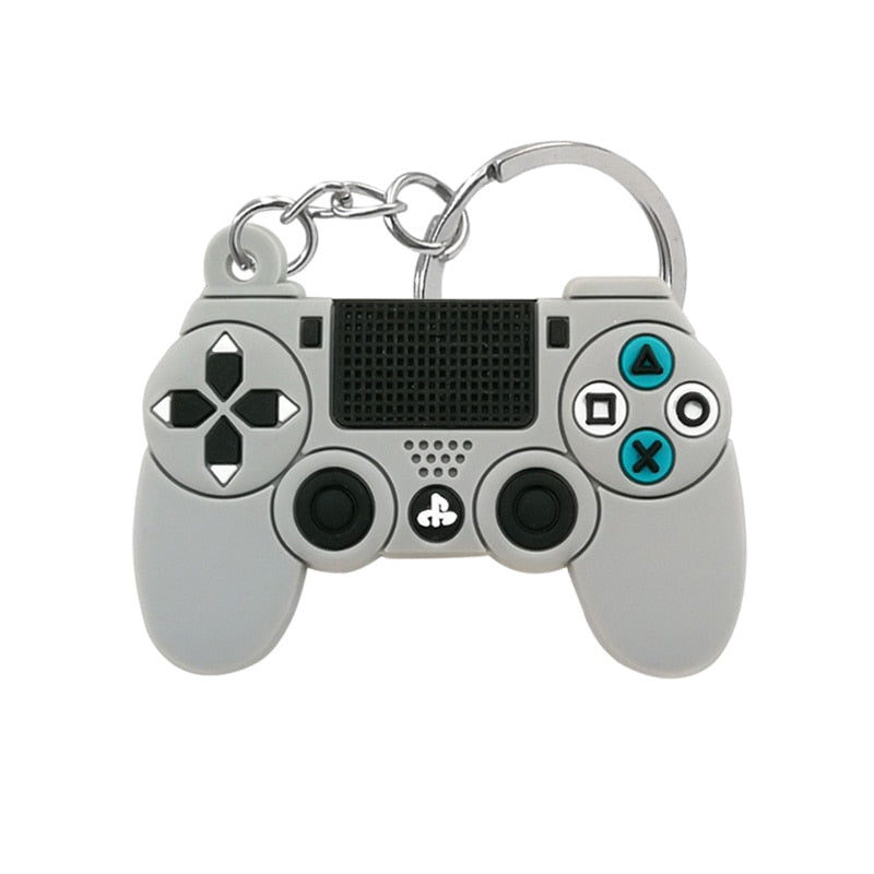 1PCS PVC new style Game Machine Keychain &amp; Keyring Cute Gamepad Joystick Key Chain Keychains Bag Car Hanging fit men boy keys