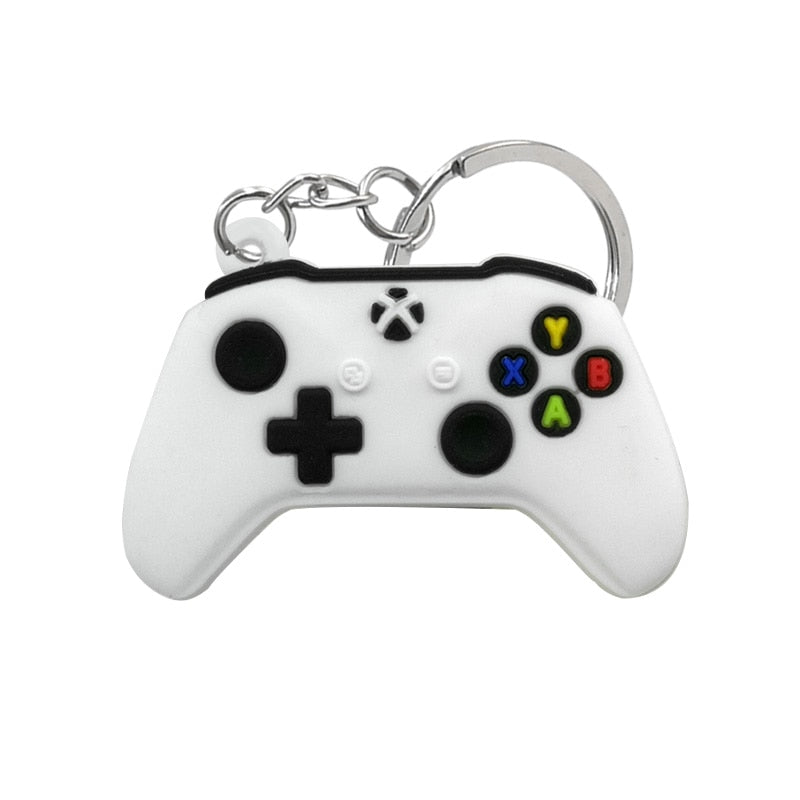 1PCS PVC new style Game Machine Keychain &amp; Keyring Cute Gamepad Joystick Key Chain Keychains Bag Car Hanging fit men boy keys