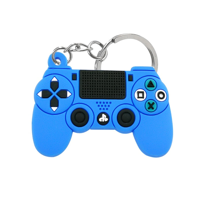 1PCS PVC new style Game Machine Keychain &amp; Keyring Cute Gamepad Joystick Key Chain Keychains Bag Car Hanging fit men boy keys