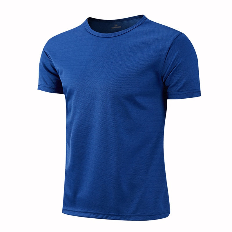 Quick-drying Round Neck Sport T-shirt Gym Jerseys Fitness Shirt