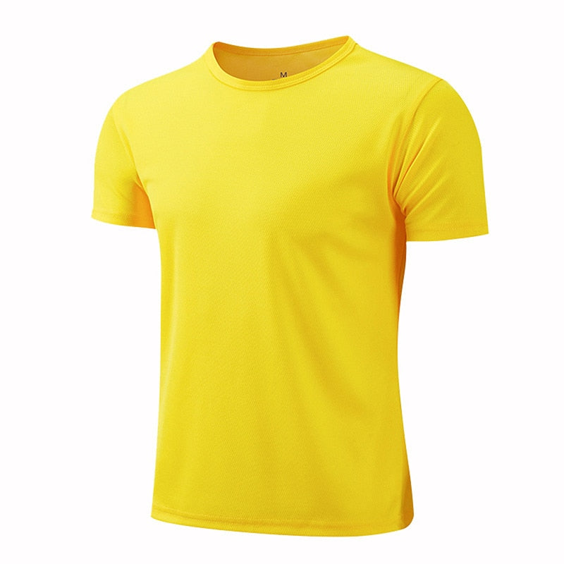 Quick-drying Round Neck Sport T-shirt Gym Jerseys Fitness Shirt