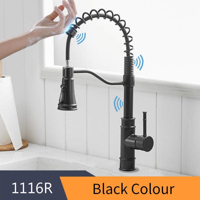 Smart Touch Kitchen Faucets Crane For Sensor Kitchen Water Tap Sink Mixer Rotate Touch Faucet Sensor Water Mixer KH-1005