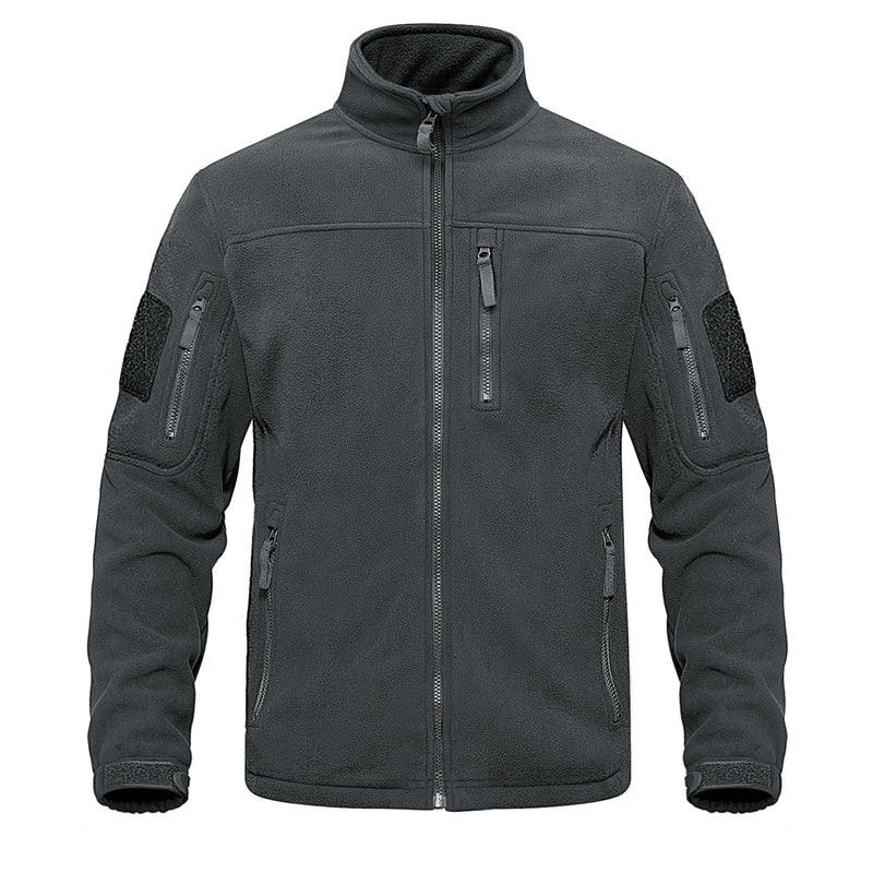 TACVASEN Full Zip Up Tactical Army Fleece Jacket