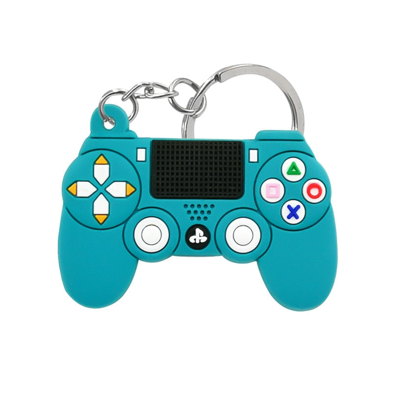 1PCS PVC new style Game Machine Keychain &amp; Keyring Cute Gamepad Joystick Key Chain Keychains Bag Car Hanging fit men boy keys