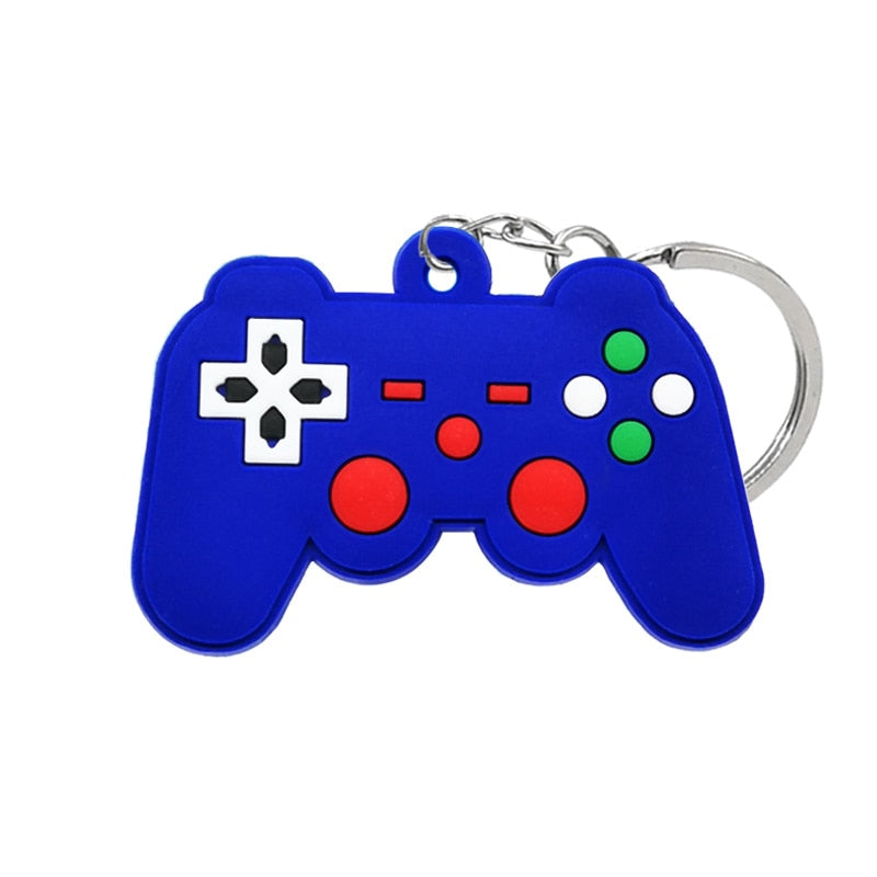 1PCS PVC new style Game Machine Keychain &amp; Keyring Cute Gamepad Joystick Key Chain Keychains Bag Car Hanging fit men boy keys