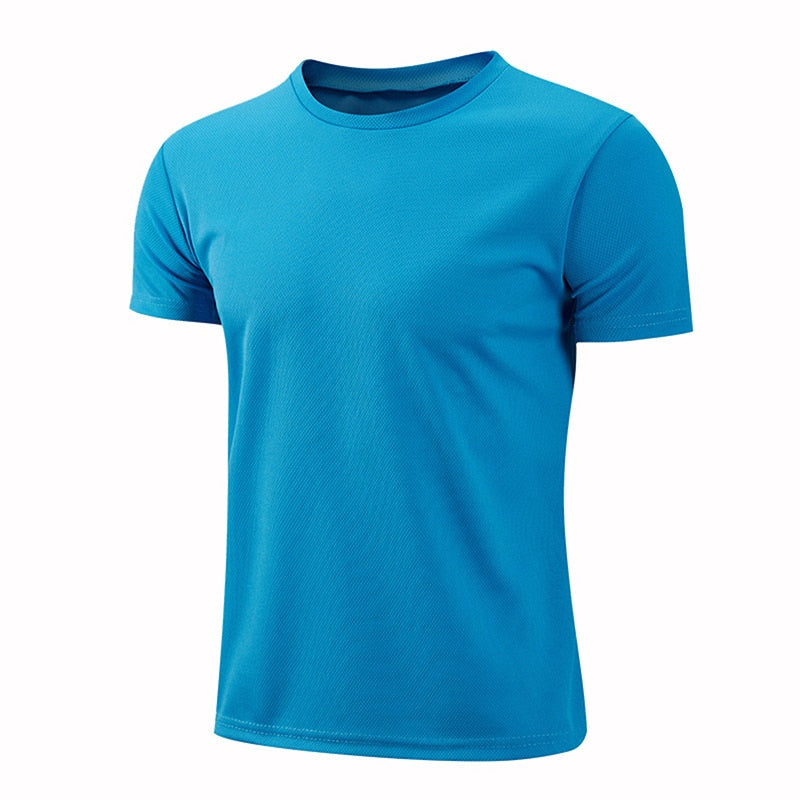 Quick-drying Round Neck Sport T-shirt Gym Jerseys Fitness Shirt