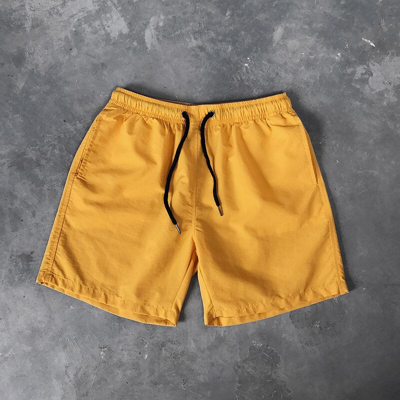 Solid Mens Swimwear Swim Shorts Trunks Beach Board Shorts Swimming Pants Swimsuits Mens Running Sports Surffing Shorts