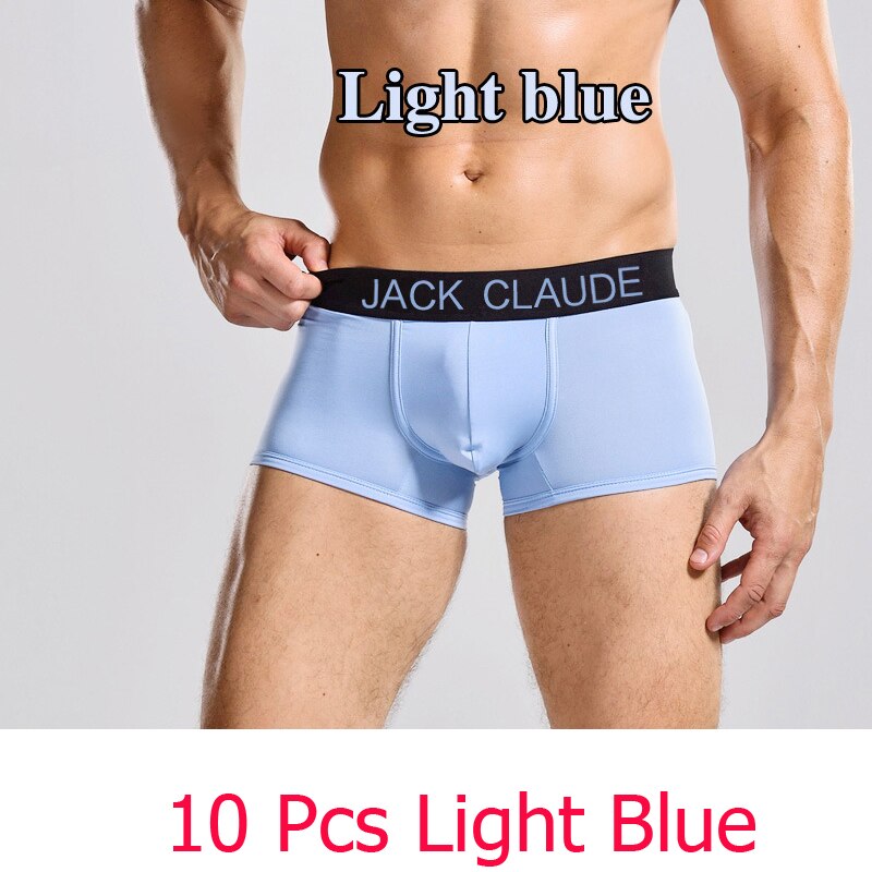 10 PCS Jack Claude Men Underwear Boxers