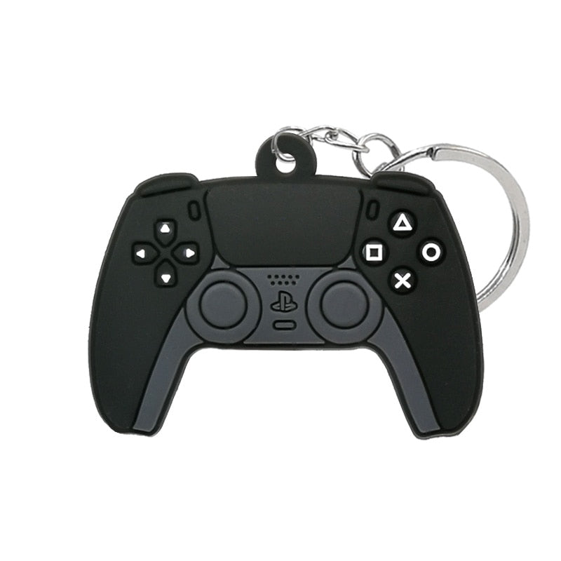 1PCS PVC new style Game Machine Keychain &amp; Keyring Cute Gamepad Joystick Key Chain Keychains Bag Car Hanging fit men boy keys