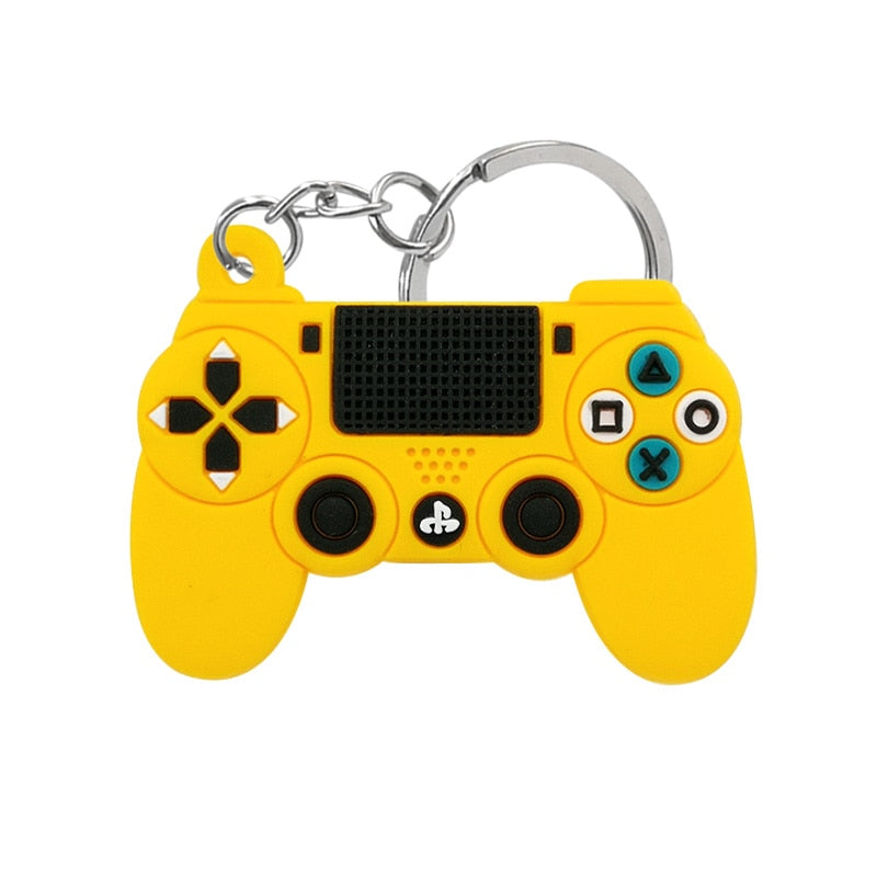 1PCS PVC new style Game Machine Keychain &amp; Keyring Cute Gamepad Joystick Key Chain Keychains Bag Car Hanging fit men boy keys