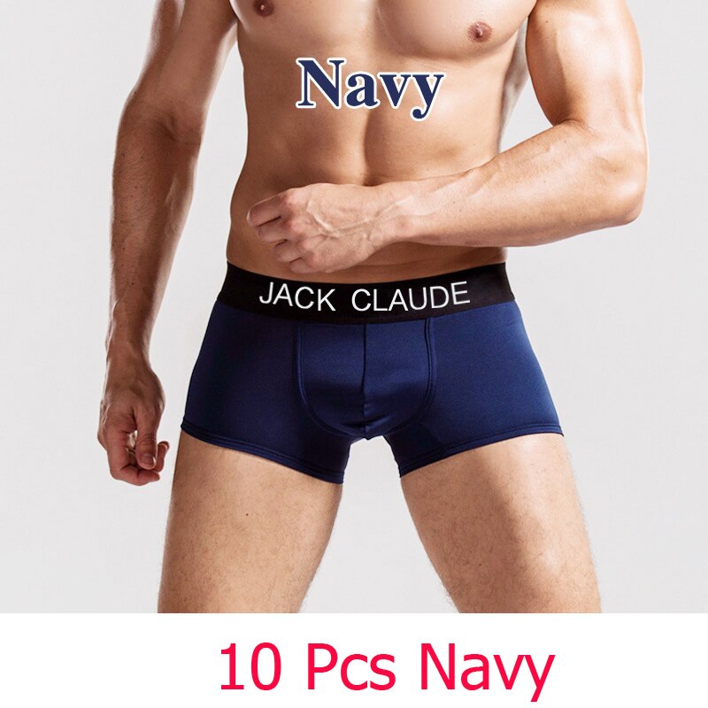 10 PCS Jack Claude Men Underwear Boxers