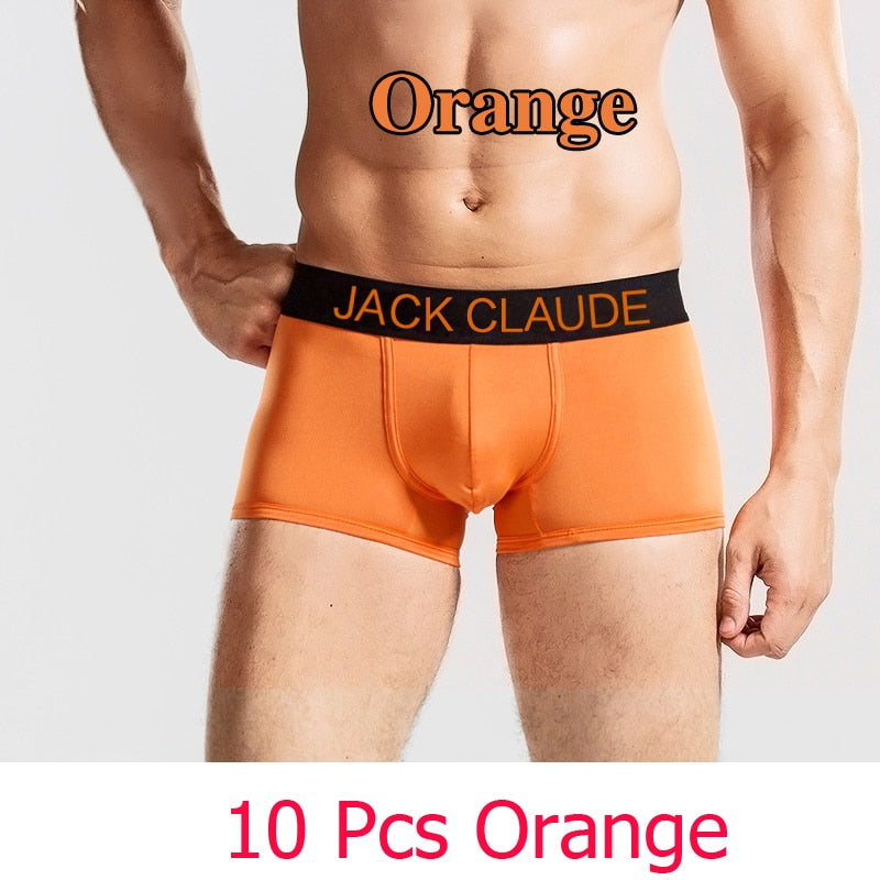 10 PCS Jack Claude Men Underwear Boxers