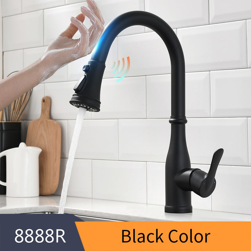 Smart Touch Kitchen Faucets Crane For Sensor Kitchen Water Tap Sink Mixer Rotate Touch Faucet Sensor Water Mixer KH-1005