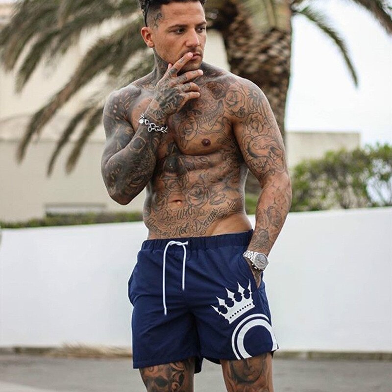 Mens Board Shorts Swimwear Swim Shorts Beach streetwear Swimming Short Pants Swimsuits Mens Running Sports Surffing Shorts Male