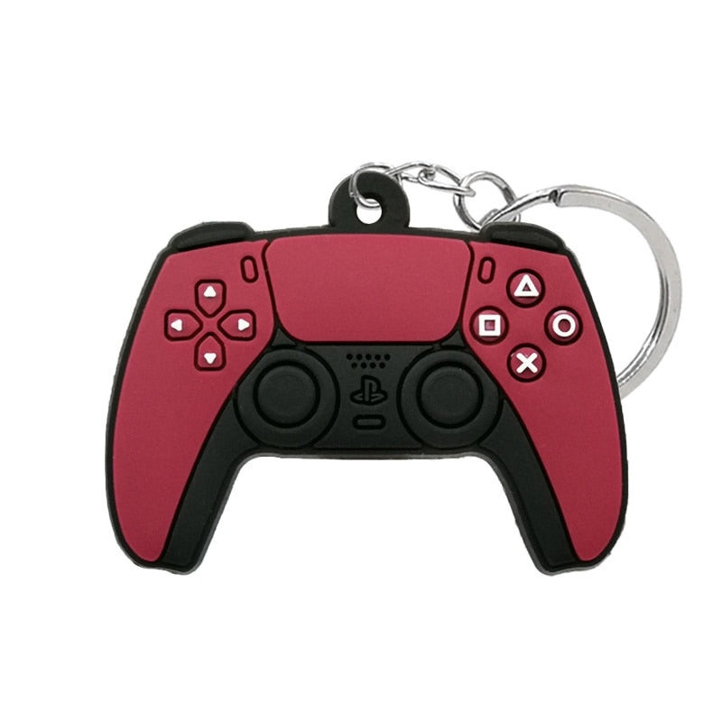 1PCS PVC new style Game Machine Keychain &amp; Keyring Cute Gamepad Joystick Key Chain Keychains Bag Car Hanging fit men boy keys