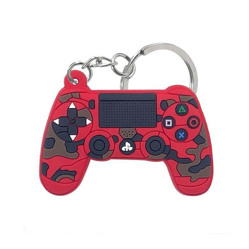 1PCS PVC new style Game Machine Keychain &amp; Keyring Cute Gamepad Joystick Key Chain Keychains Bag Car Hanging fit men boy keys