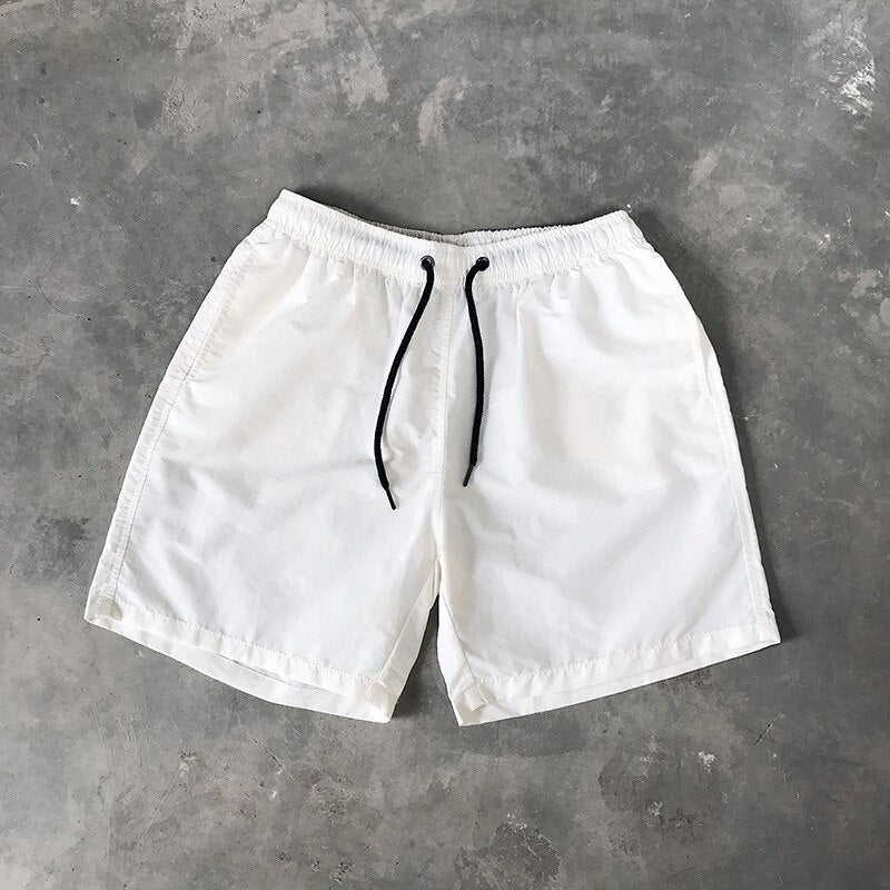 Solid Mens Swimwear Swim Shorts Trunks Beach Board Shorts Swimming Pants Swimsuits Mens Running Sports Surffing Shorts