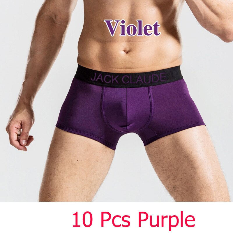 10 PCS Jack Claude Men Underwear Boxers