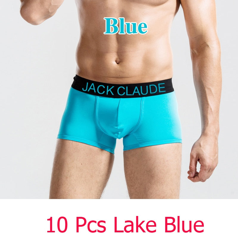 10 PCS Jack Claude Men Underwear Boxers