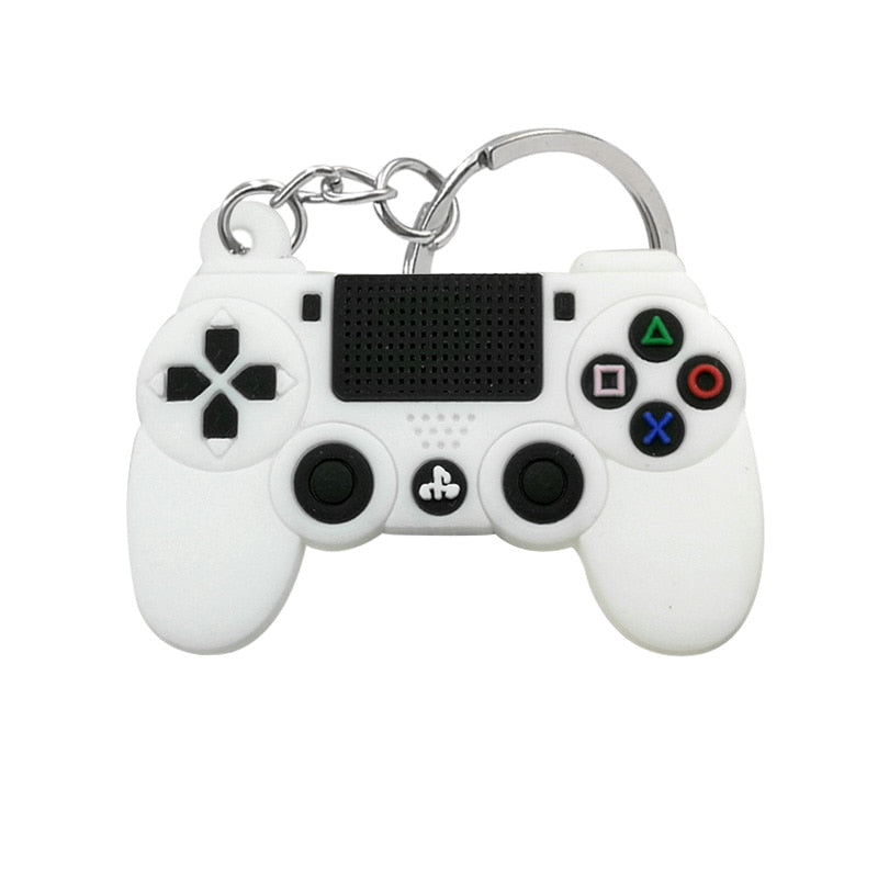 1PCS PVC new style Game Machine Keychain &amp; Keyring Cute Gamepad Joystick Key Chain Keychains Bag Car Hanging fit men boy keys