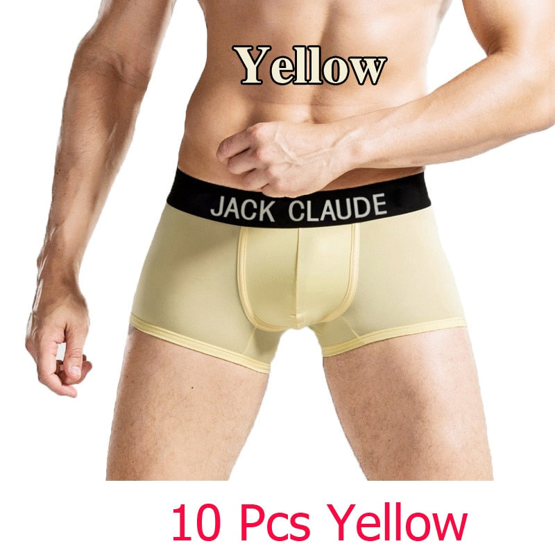 10 PCS Jack Claude Men Underwear Boxers