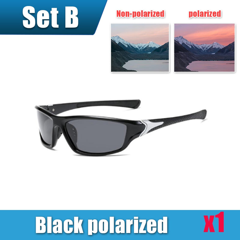 Mens Sun Glasses UV Protection Sport Polarized for Men Hiking Outdoor Sports Windproof Sand Bicycles Sunglass Sport Sunglass