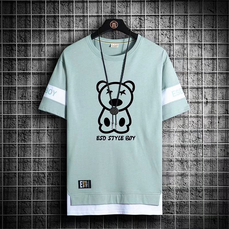 2022 New Men's T Shirts Korean Fashion Summer