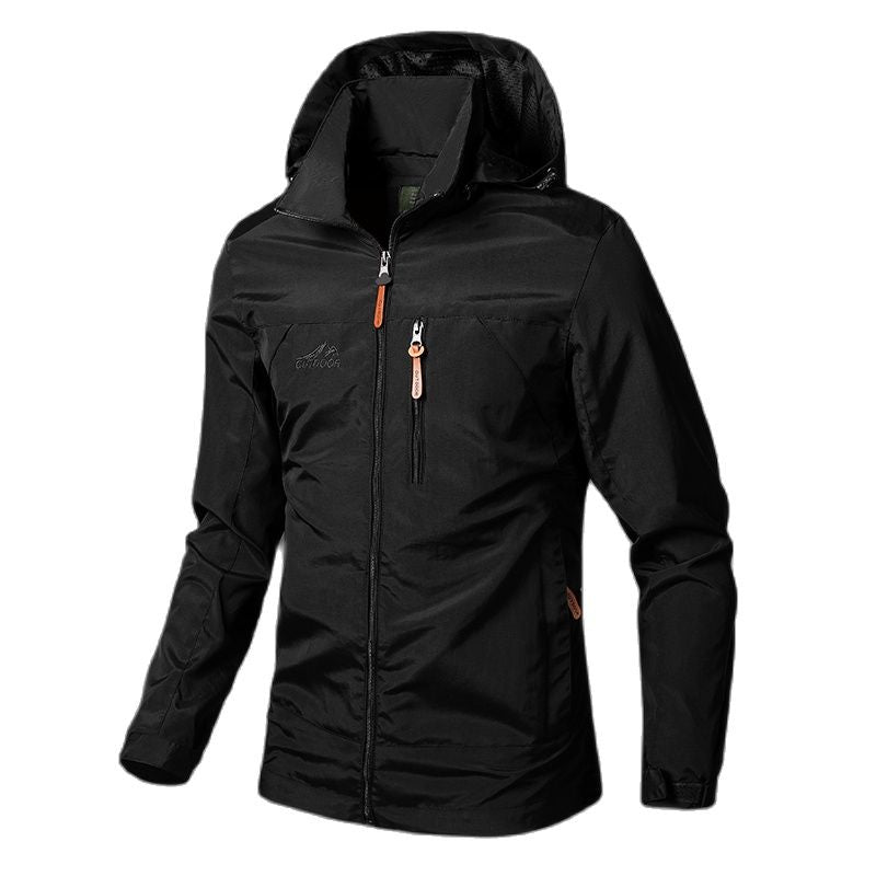 Men's Jackets Waterproof Military Hooded Jacket Windbreaker Outdoor Camping Sports Elastic Coat Male Clothing Thin Overcoat