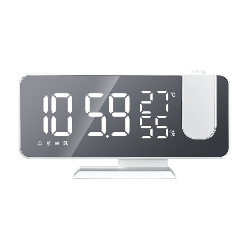 LED Digital Projection Alarm Clock Watch Table Electronic Desktop Clocks USB Wake Up FM Radio Time Ceiling Projector Function