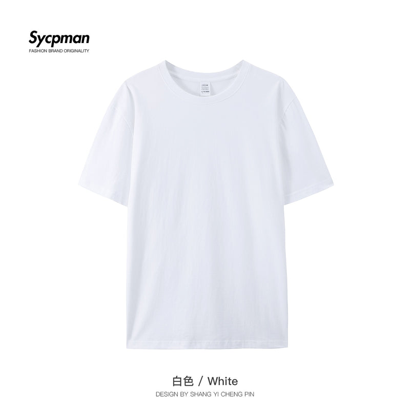 180gsm Cotton Solid Tshirts Mens Short Sleeve