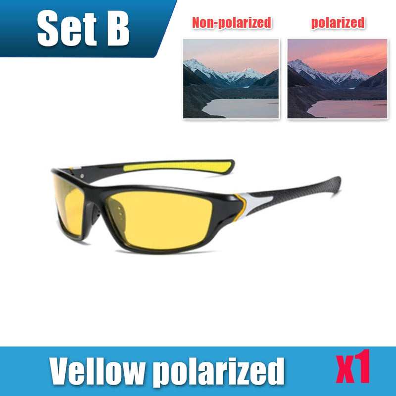 Mens Sun Glasses UV Protection Sport Polarized for Men Hiking Outdoor Sports Windproof Sand Bicycles Sunglass Sport Sunglass