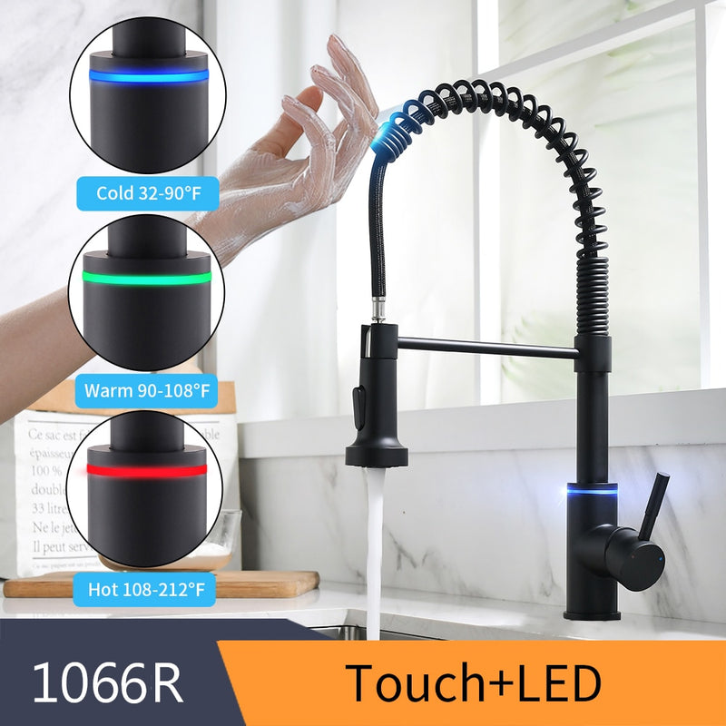 Smart Touch Kitchen Faucets Crane For Sensor Kitchen Water Tap Sink Mixer Rotate Touch Faucet Sensor Water Mixer KH-1005