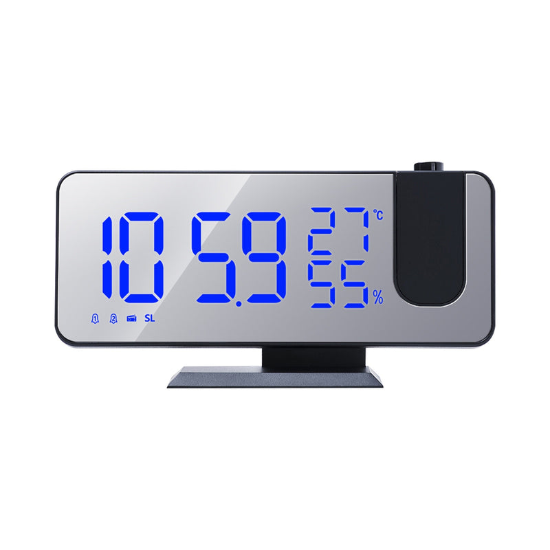 LED Digital Projection Alarm Clock Watch Table Electronic Desktop Clocks USB Wake Up FM Radio Time Ceiling Projector Function