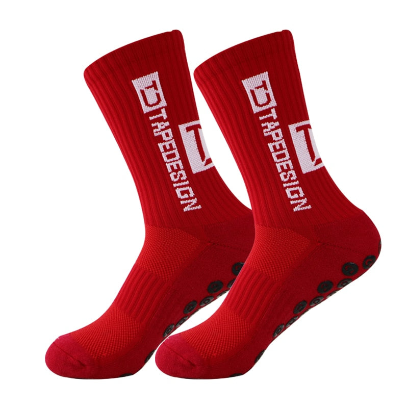 UGUPGRADE 2023 New ANTI SLIP Football Socks Mid Calf Non Slip Soccer Cycling Sports Socks Mens Warm Sock EU38-45