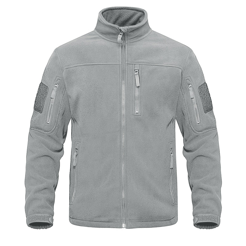 TACVASEN Full Zip Up Tactical Army Fleece Jacket