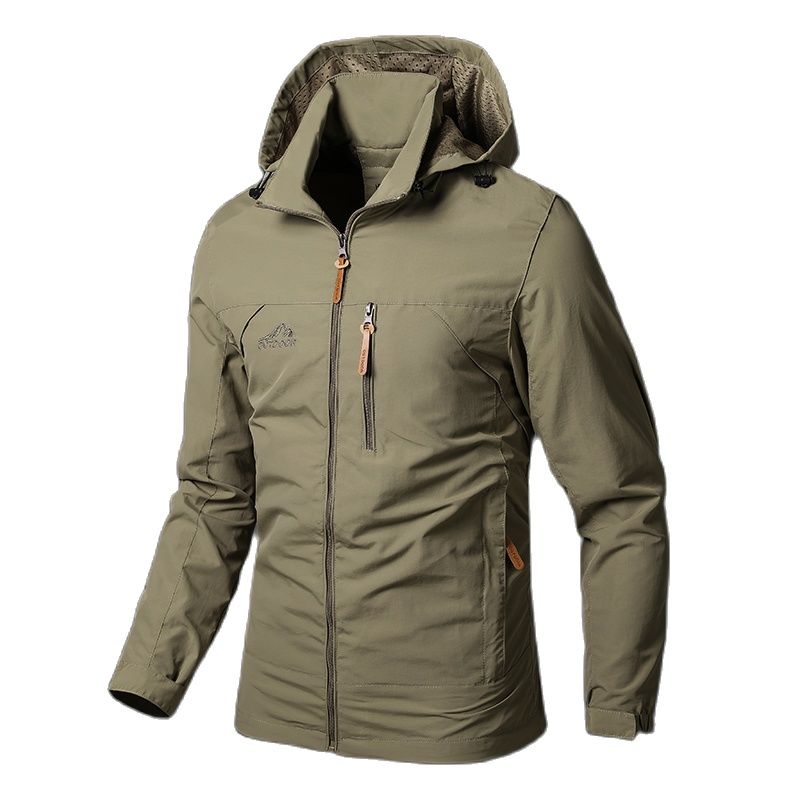 Men's Jackets Waterproof Military Hooded Jacket Windbreaker Outdoor Camping Sports Elastic Coat Male Clothing Thin Overcoat