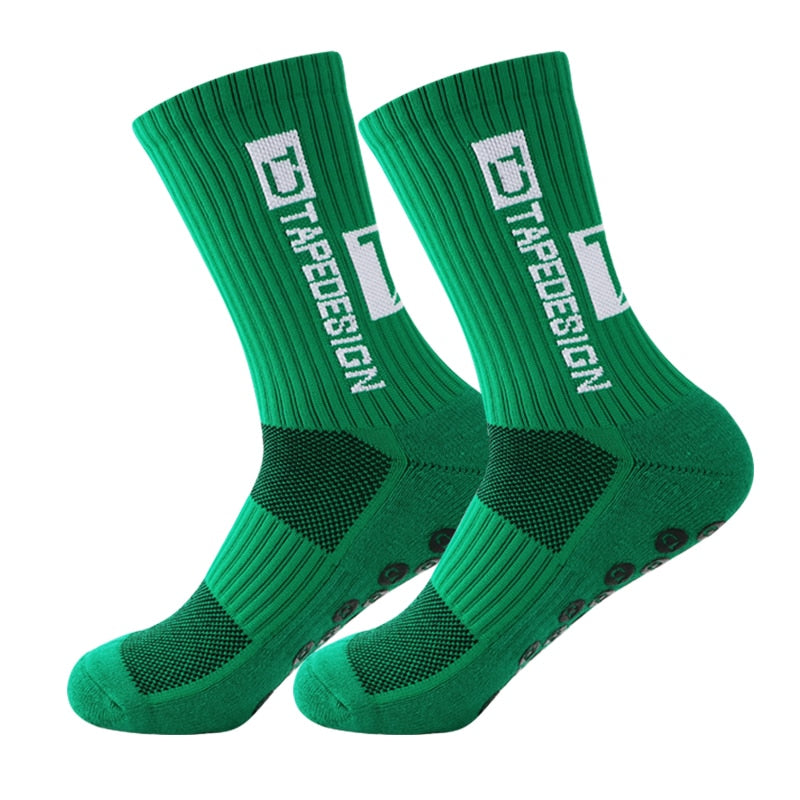 UGUPGRADE 2023 New ANTI SLIP Football Socks Mid Calf Non Slip Soccer Cycling Sports Socks Mens Warm Sock EU38-45