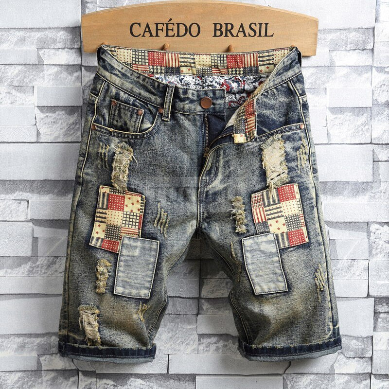 Mens Shorts New Fashion Leisure Men Short Jeans Brand Clothing Summer Shorts Men Jeans Short  Mens Fitness Jean Shorts