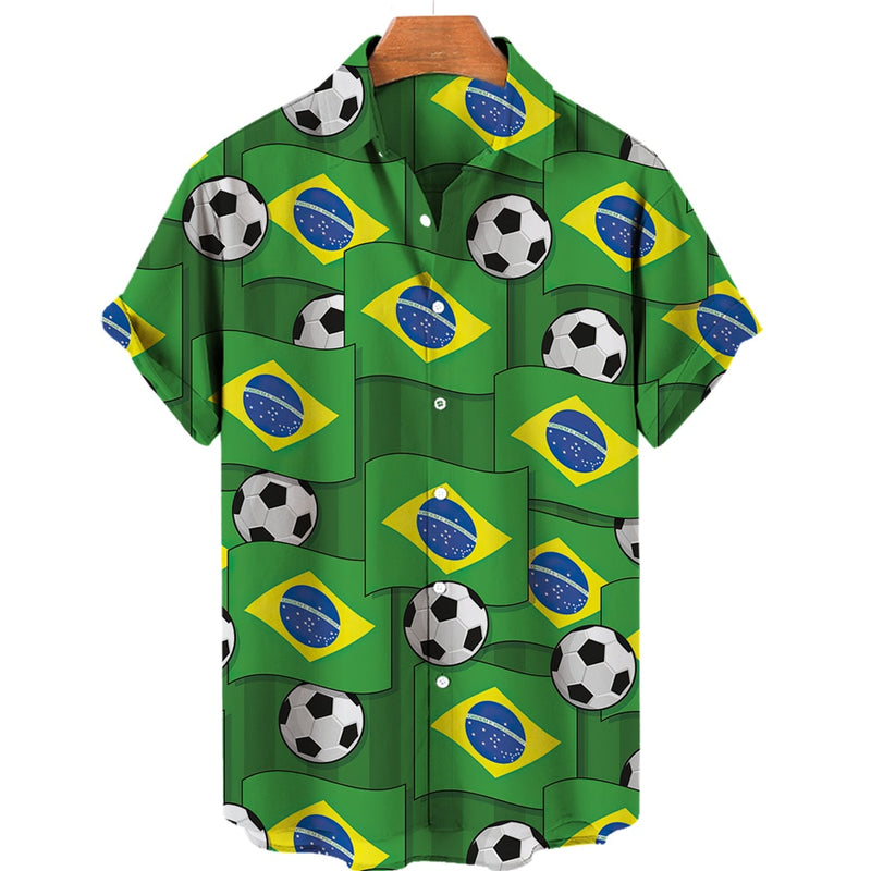 Mens Footballer Shirts Fashion 3d Printed Shirts