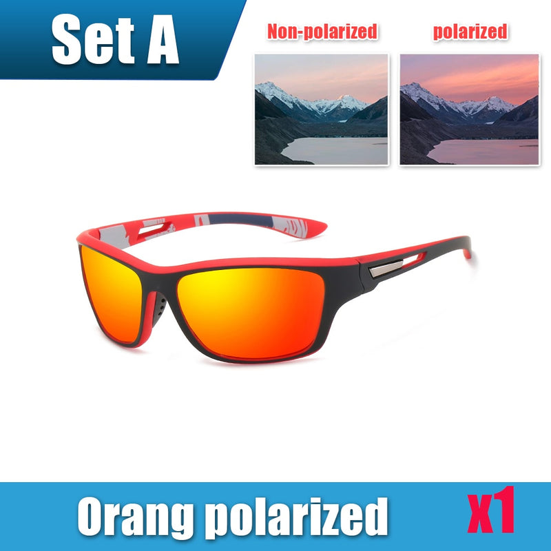 Mens Sun Glasses UV Protection Sport Polarized for Men Hiking Outdoor Sports Windproof Sand Bicycles Sunglass Sport Sunglass