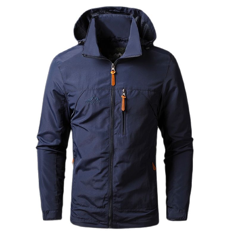 Men's Jackets Waterproof Military Hooded Jacket Windbreaker Outdoor Camping Sports Elastic Coat Male Clothing Thin Overcoat