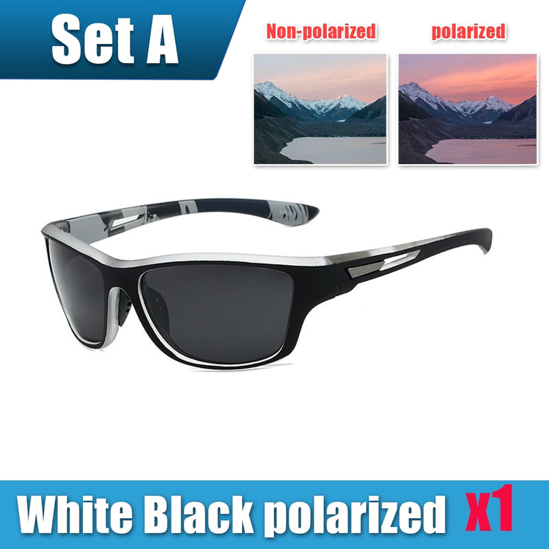 Mens Sun Glasses UV Protection Sport Polarized for Men Hiking Outdoor Sports Windproof Sand Bicycles Sunglass Sport Sunglass