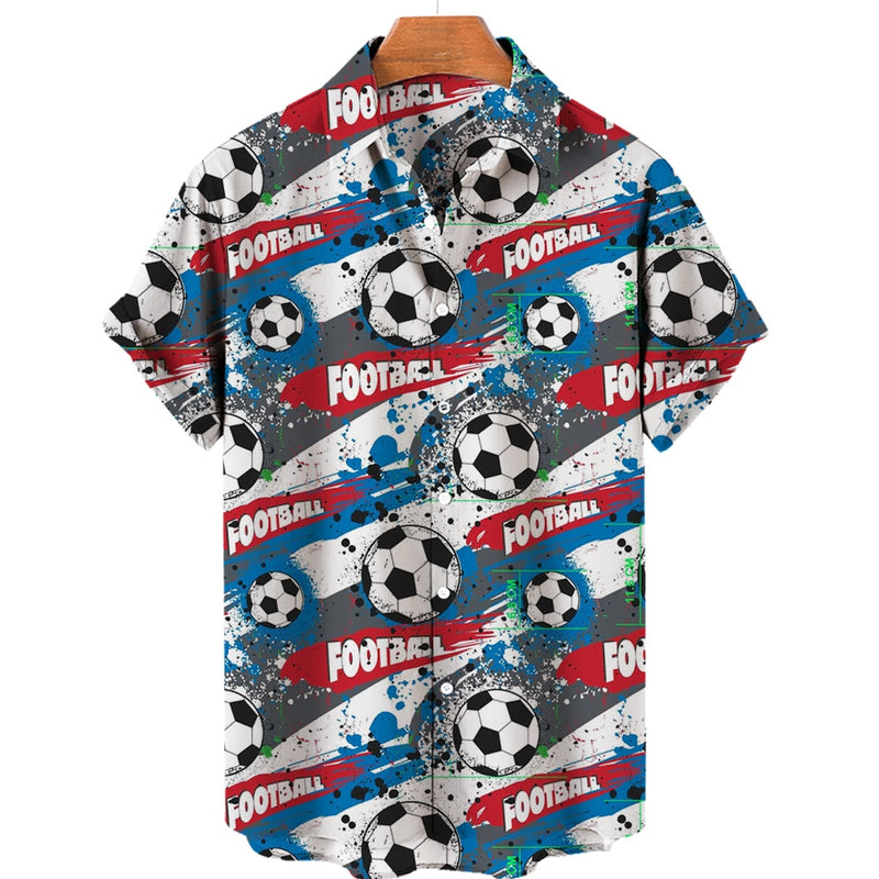 Mens Footballer Shirts Fashion 3d Printed Shirts