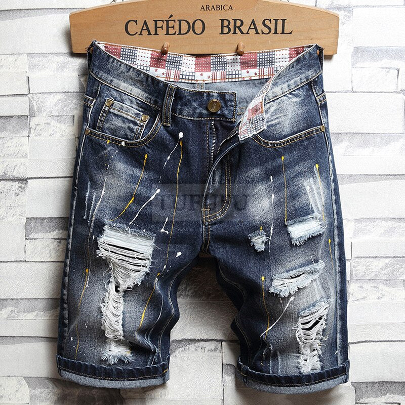 Mens Shorts New Fashion Leisure Men Short Jeans Brand Clothing Summer Shorts Men Jeans Short  Mens Fitness Jean Shorts