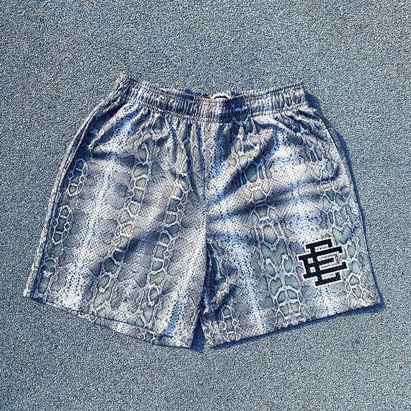 New Eric Emanuel EE Streetwear Shorts Men Women Gym Workout Mesh Design Breathable Comfortable Beach Shorts Casual Sports Styles