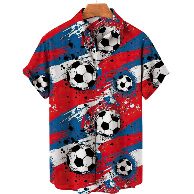 Mens Footballer Shirts Fashion 3d Printed Shirts