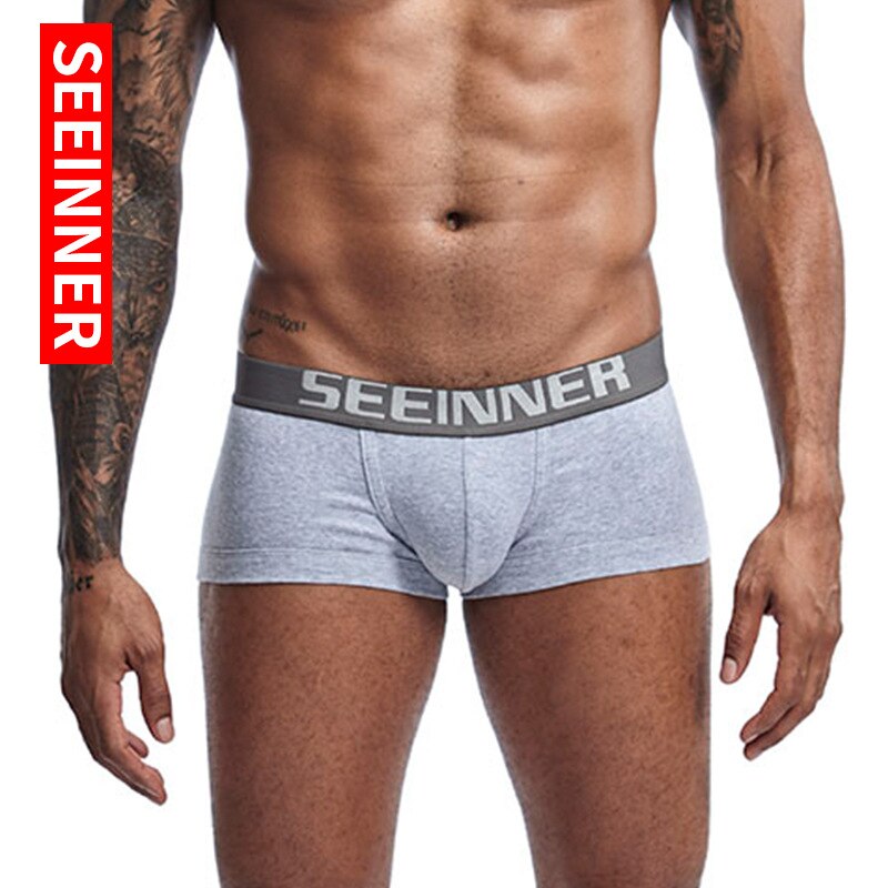 22 Styles Seeinner Underwears Boxer Shorts Men Fashion Sexy Gay Penis Pouch Men's Boxer Trunks Male Panties Calzoncillos Hombre